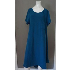 LULAROE Carly XL Space Teal Dress